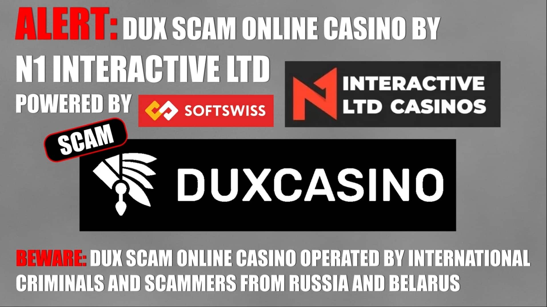 Dux - softswiss scam - Casino by Softswiss