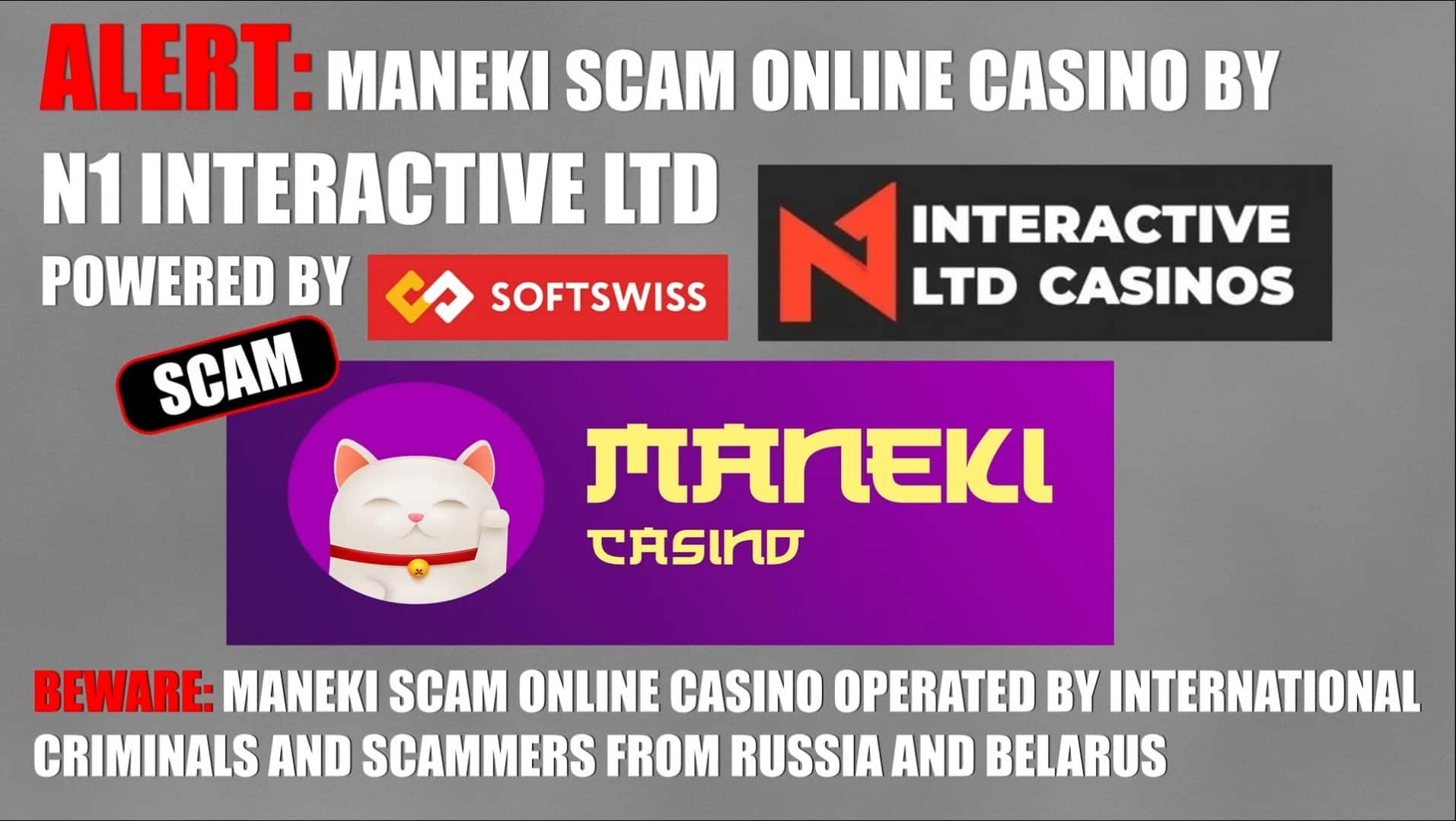 Maneki - softswiss scam - Casino by Softswiss