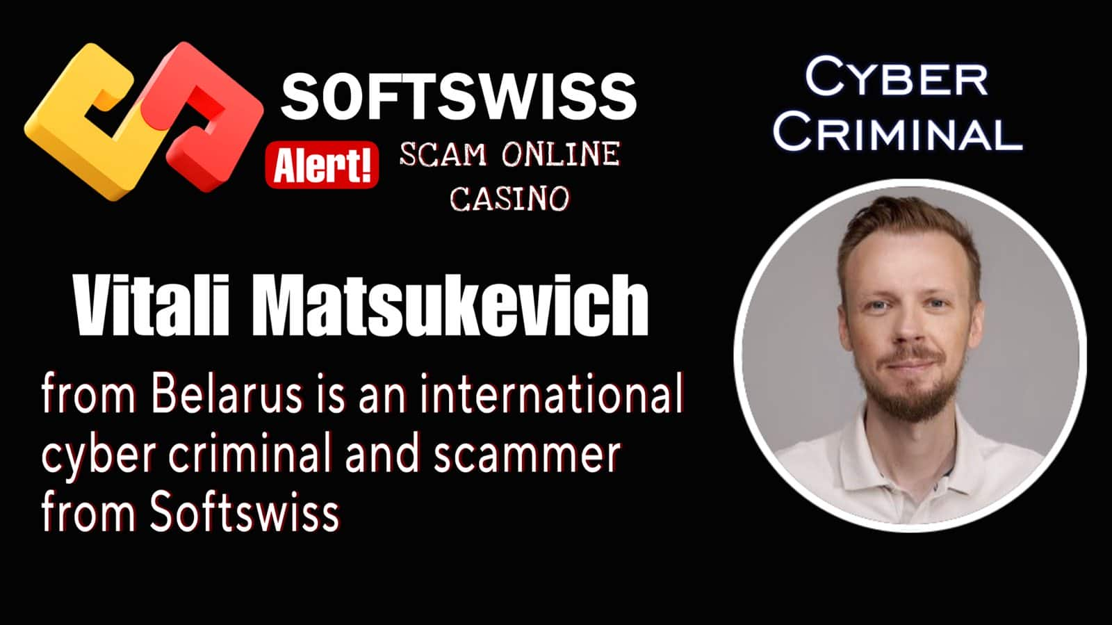 Vitali Matsukevich - softswiss scam - Casino by Softswiss