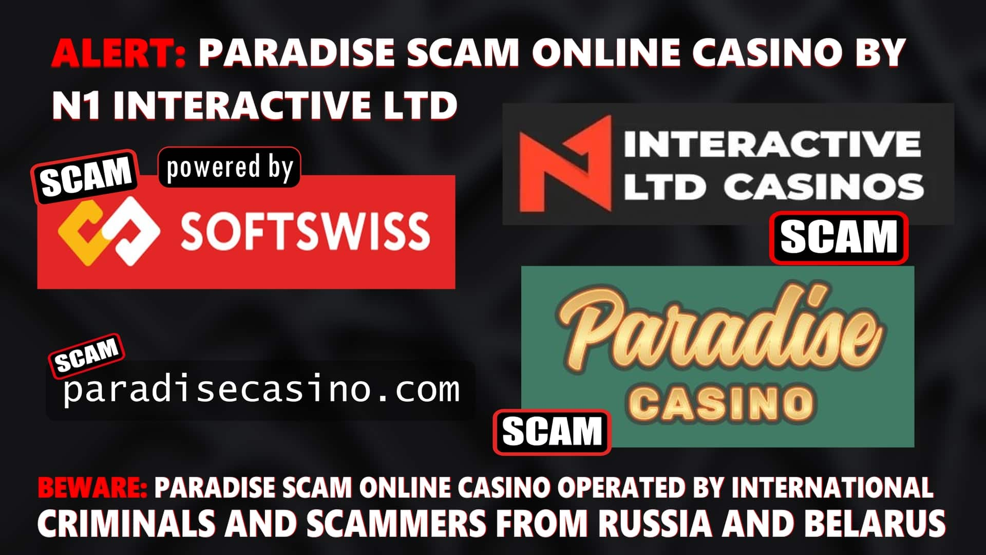 Paradise - softswiss scam - Casino by Softswiss