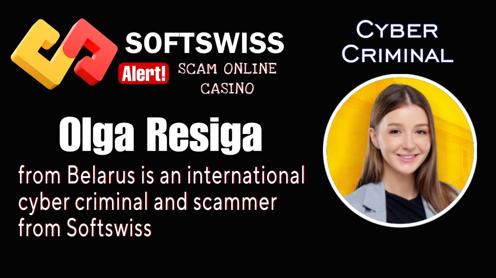 Olga Resiga - softswiss scam - Casino by Softswiss