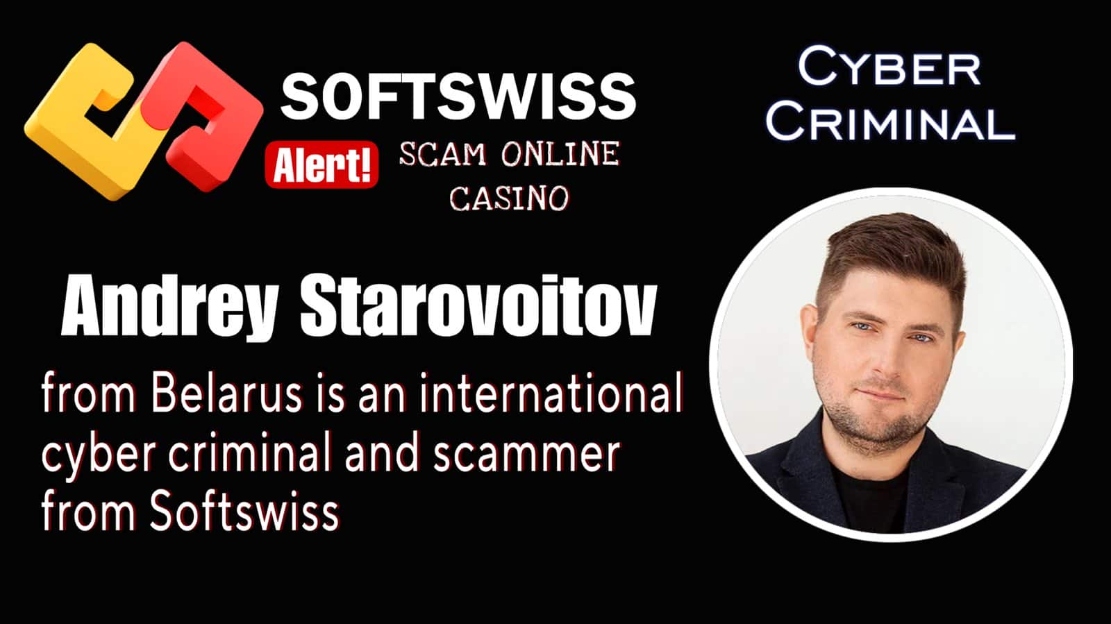 Andrey Starovoitov - softswiss scam - Casino by Softswiss